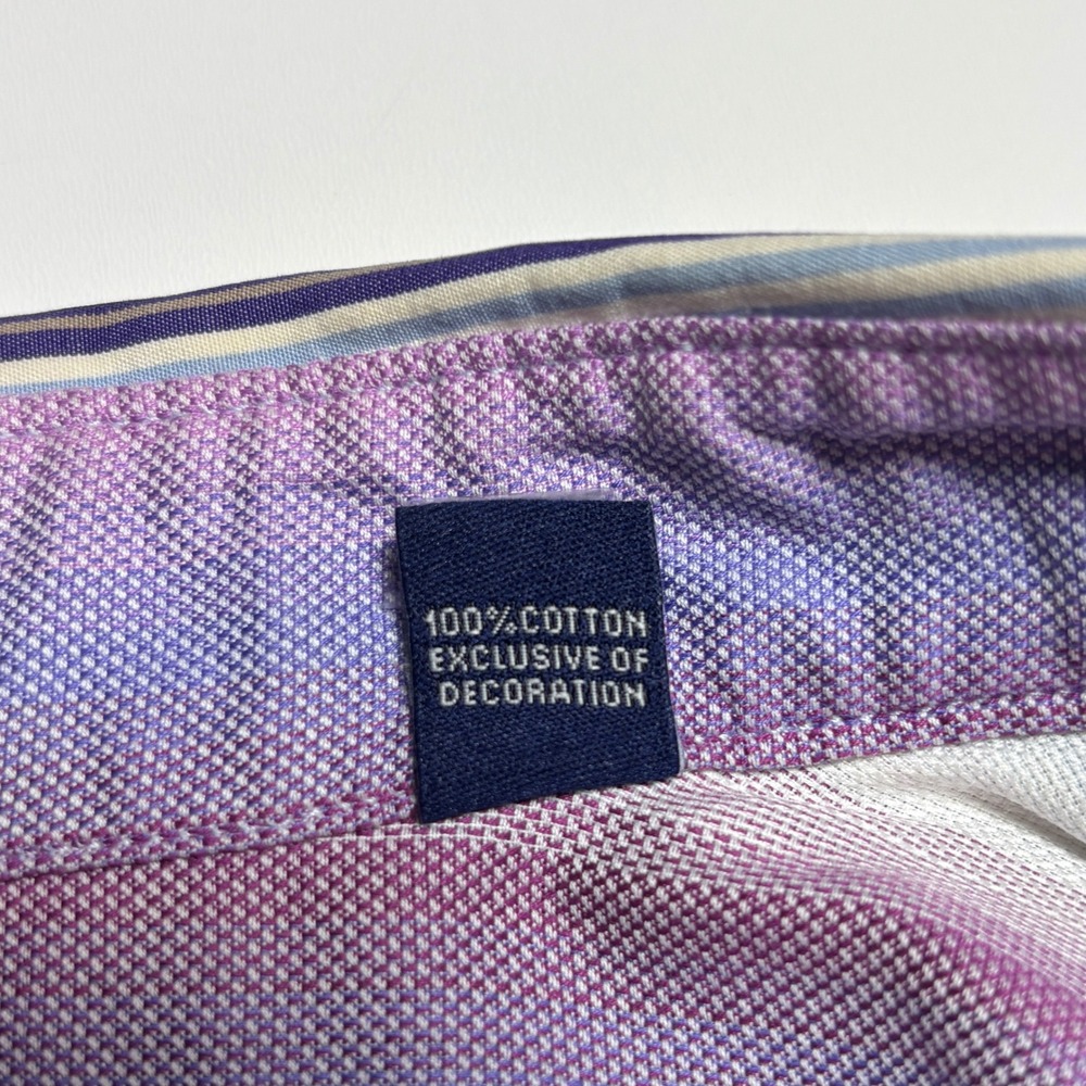 Robert Graham Striped Embroidered Multi Color Long Sleeve Button Down Shirt - Picture 11 of 12